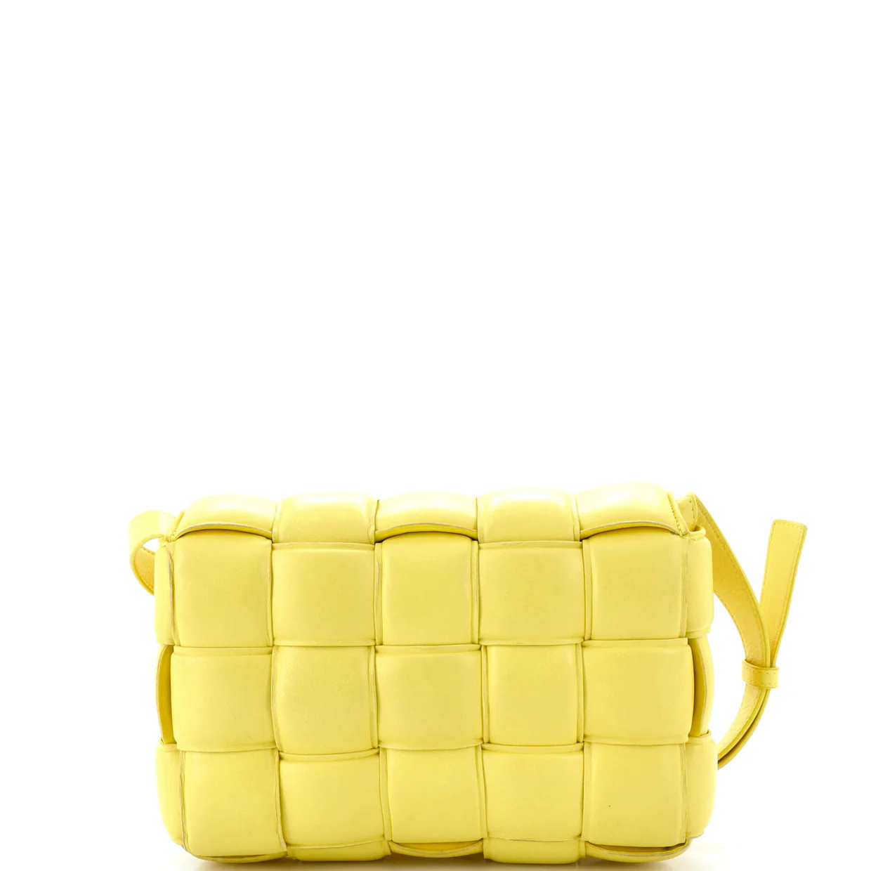 Cassette Crossbody Bag Padded Maxi Intrecciato Leather Small - Deep Luxury