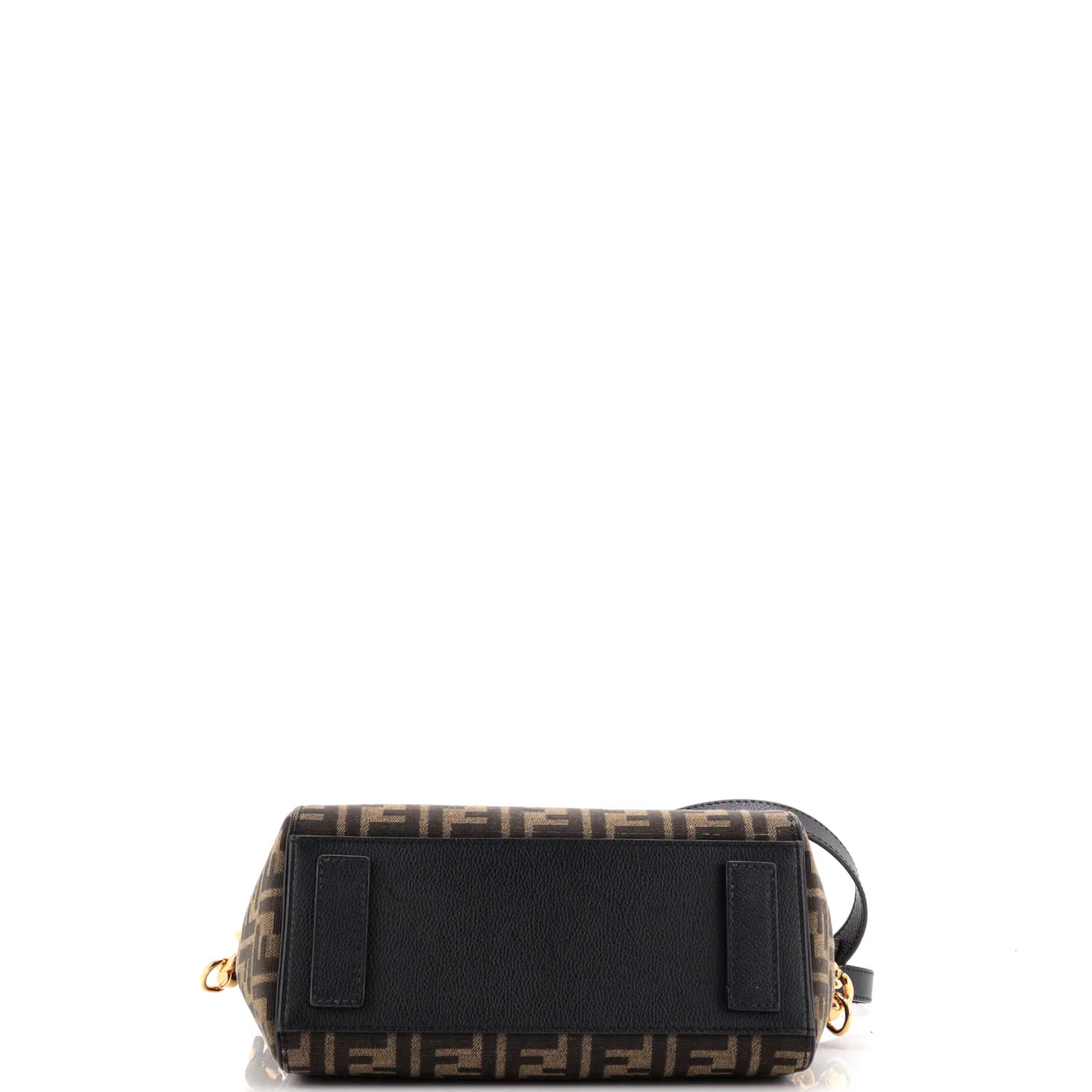 x Fendi Fendace La Medusa Top Handle Bag Zucca Canvas and Leather Medium - Deep Luxury