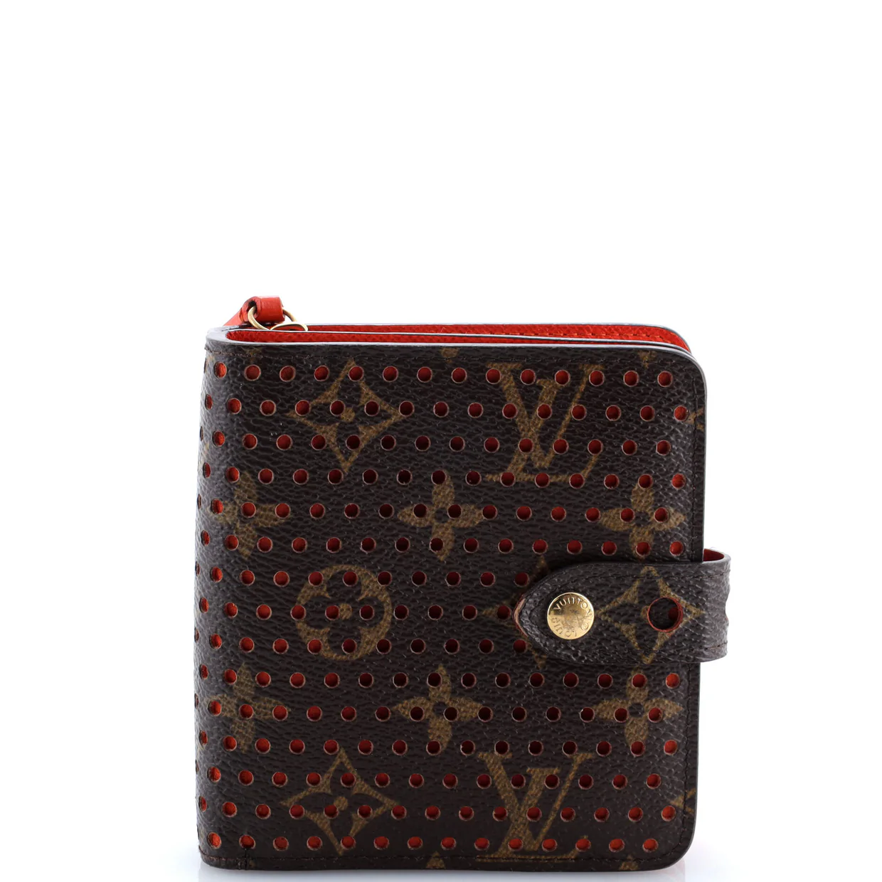 Compact Zip Wallet Perforated Monogram Canvas - Deep Luxury