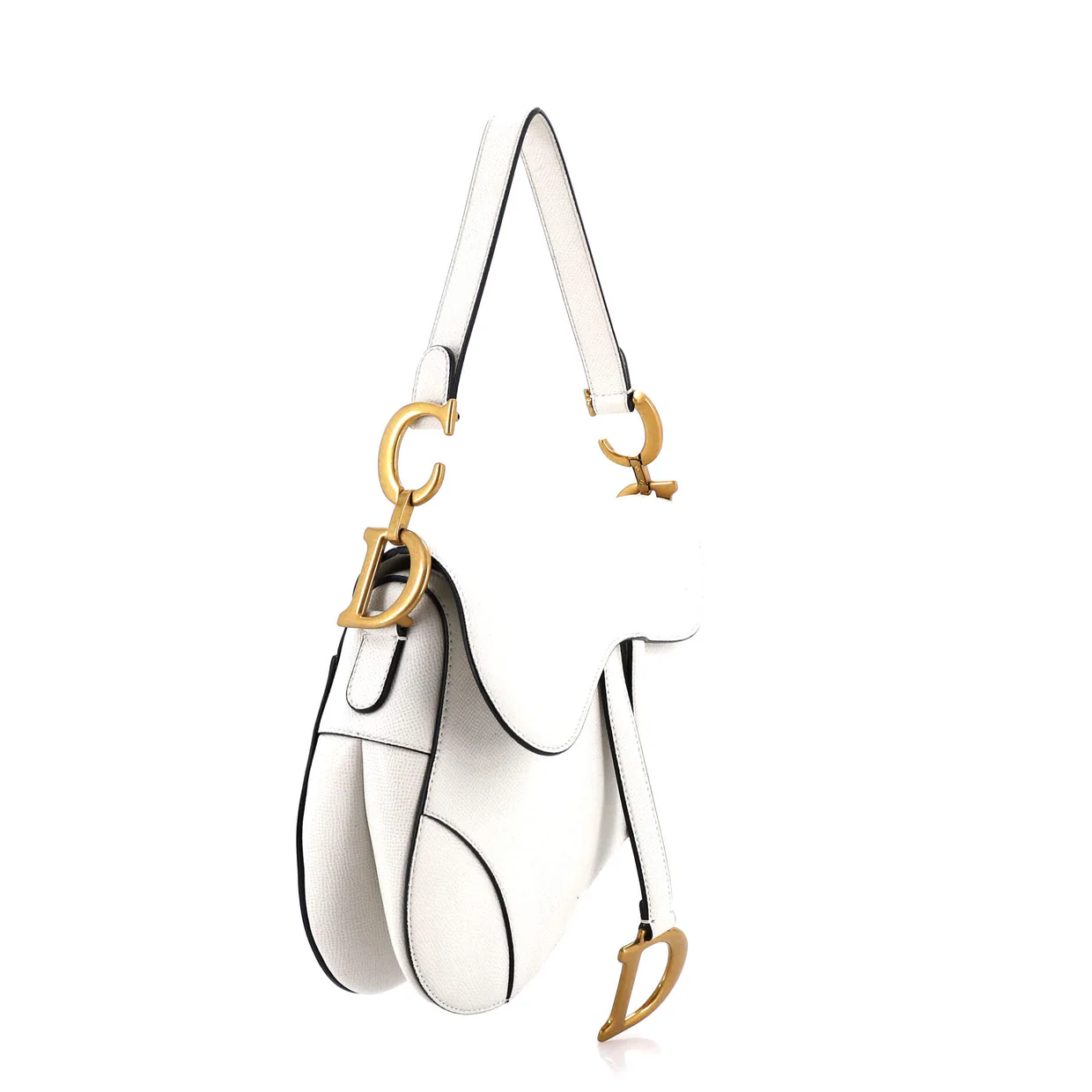 Saddle Handbag Leather Medium - Deep Luxury