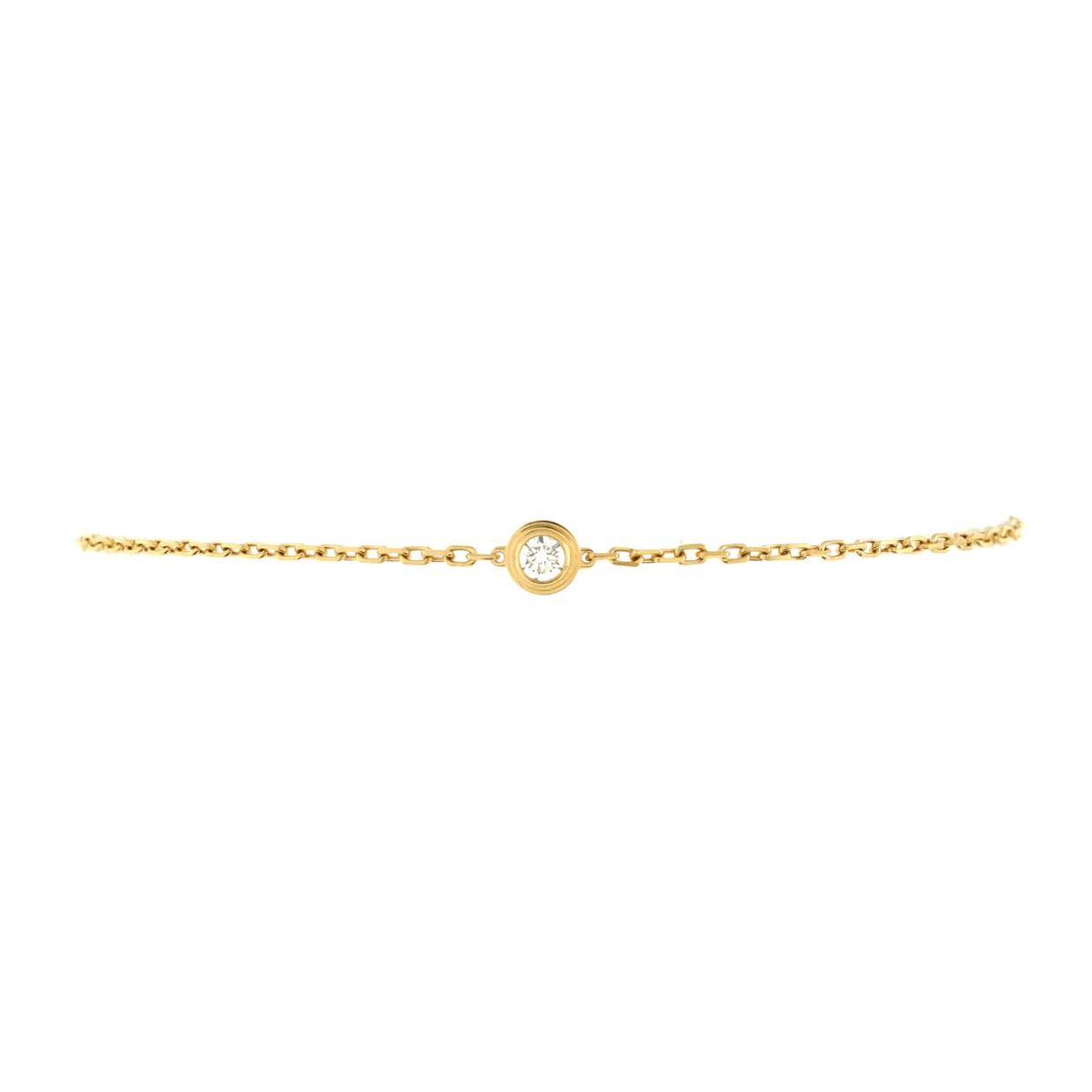 D'Amour Bracelet 18K Yellow Gold and Diamond Small - Deep Luxury