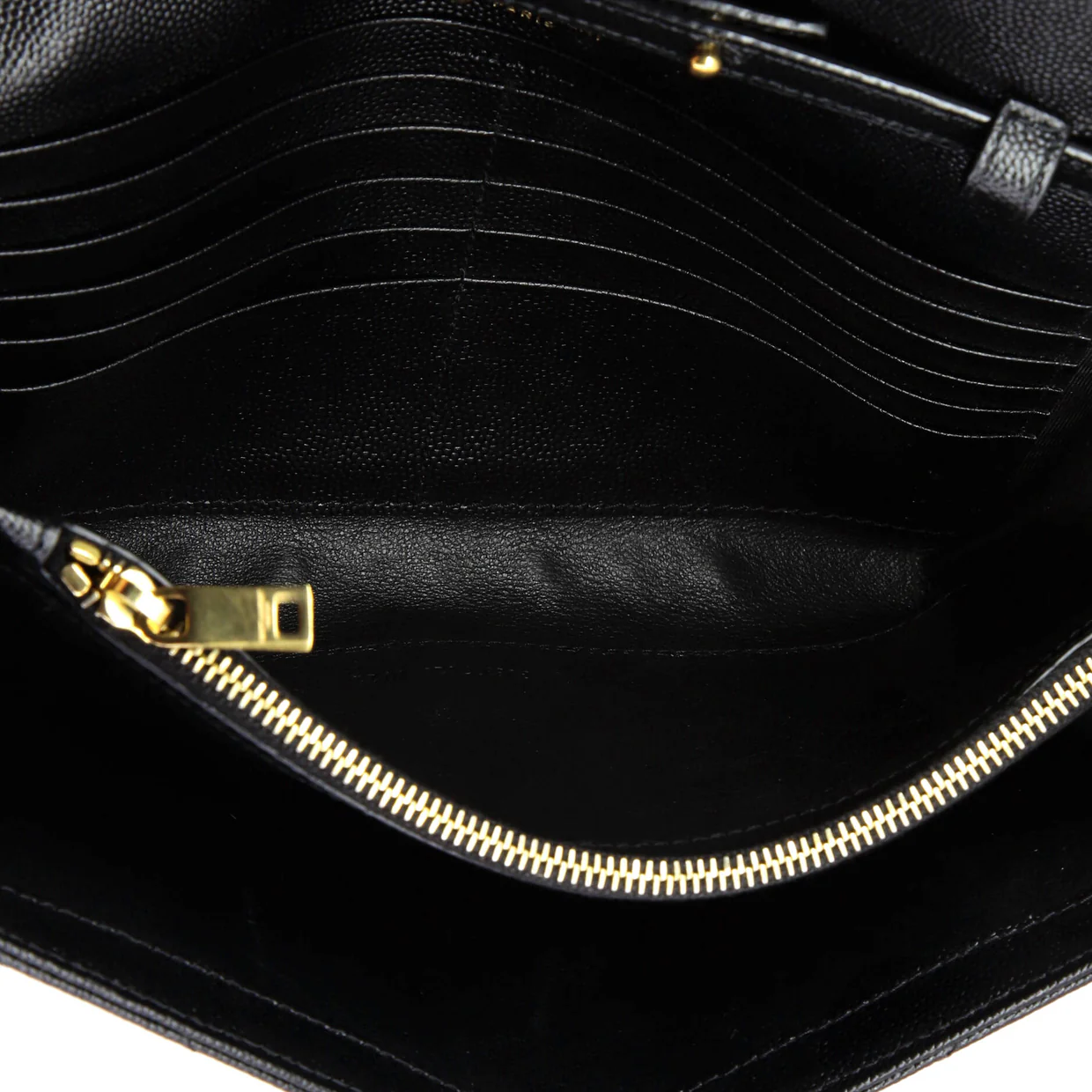 Classic Monogram Wallet on Chain Matelasse Chevron Leather Medium - Deep Luxury