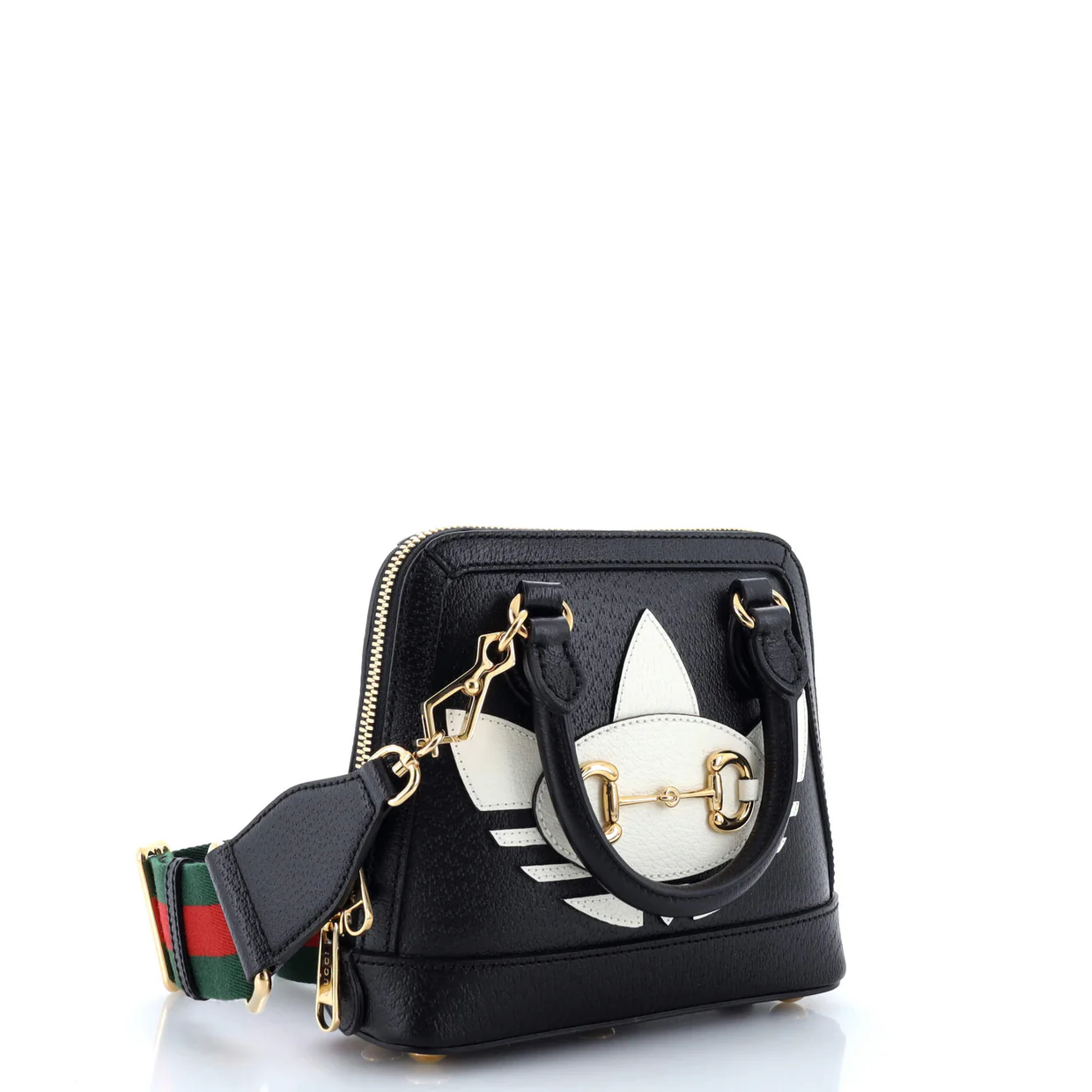 x Adidas Horsebit 1955 Top Handle Bag Leather with Applique Mini - Deep Luxury
