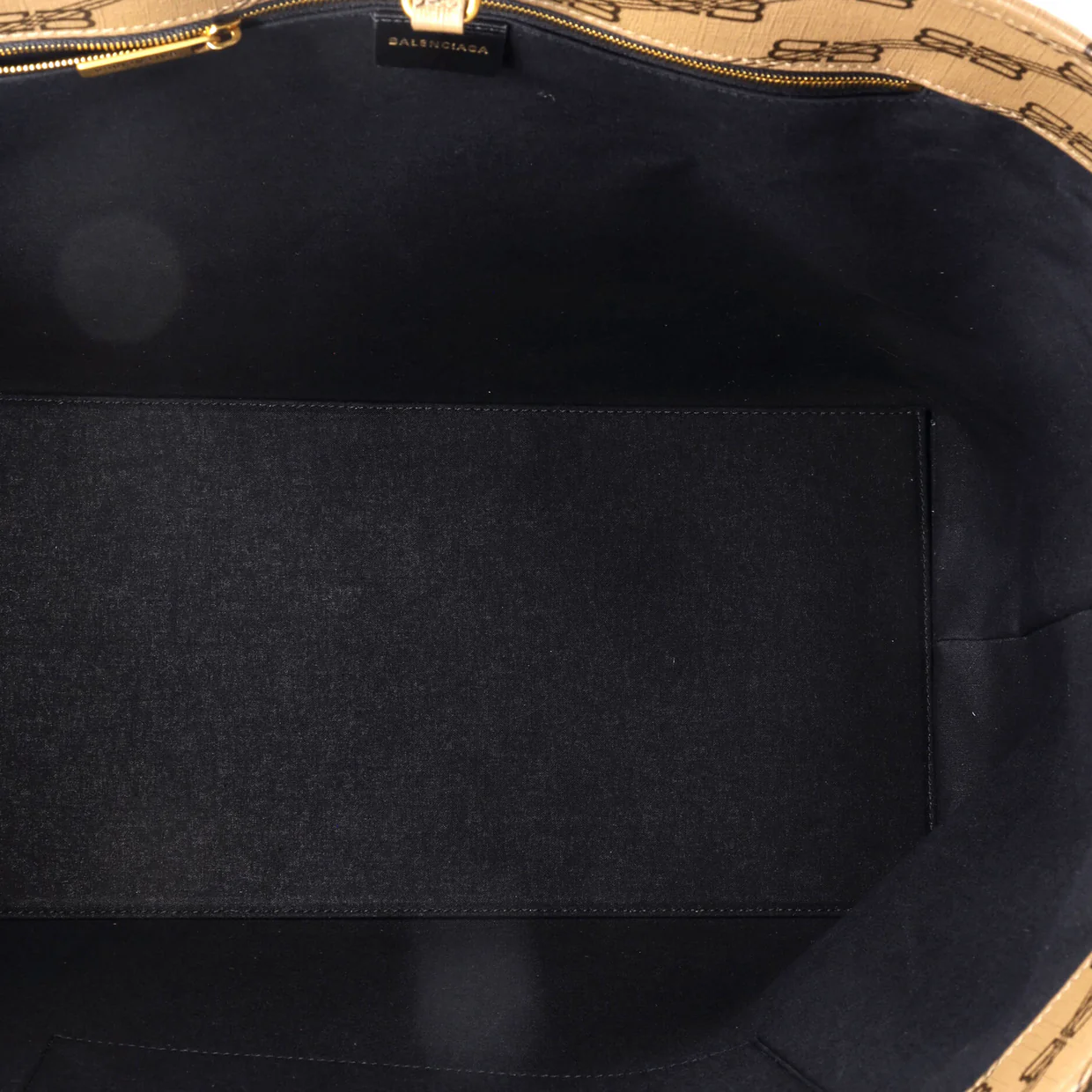 Signature East-West Shopper Tote BB Monogram Coated Canvas Large - Deep Luxury