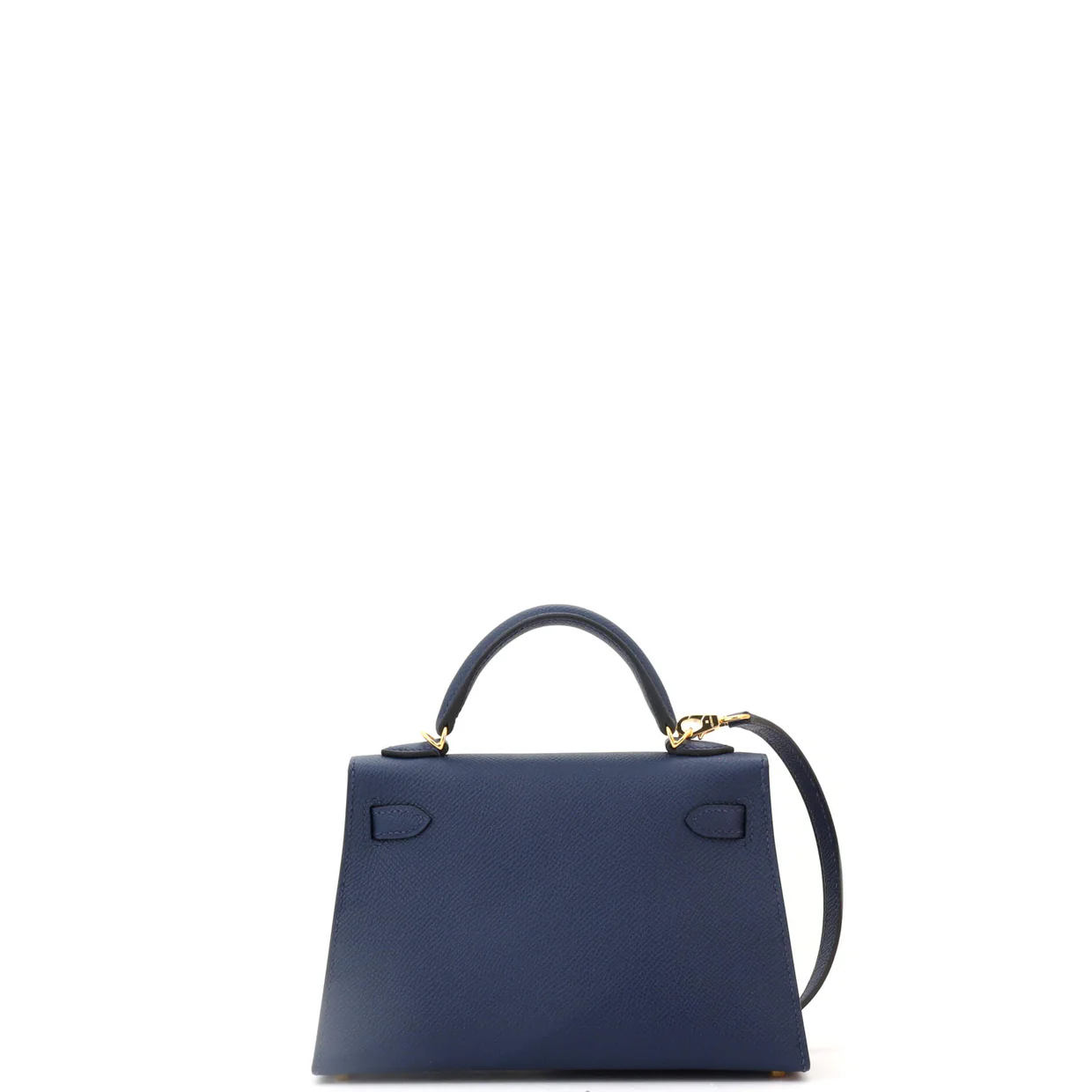 Kelly Mini II Bag Bleu Navy Epsom with Gold Hardware 20 - Deep Luxury