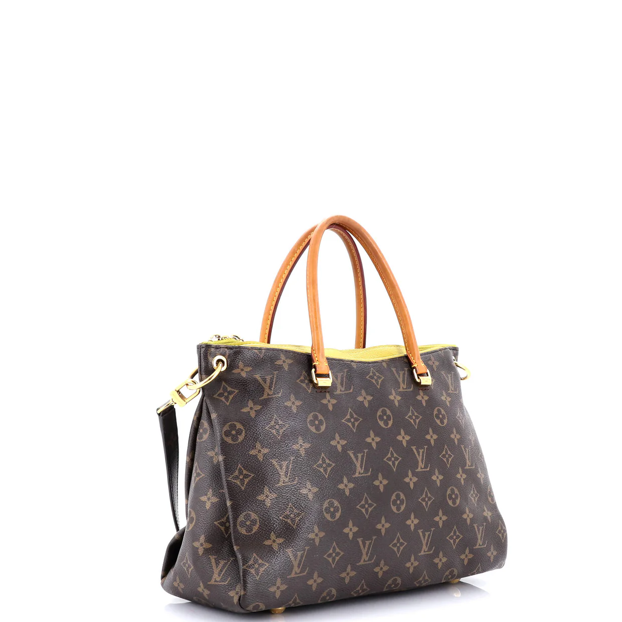 Pallas Tote Monogram Canvas with Leather BB - Deep Luxury