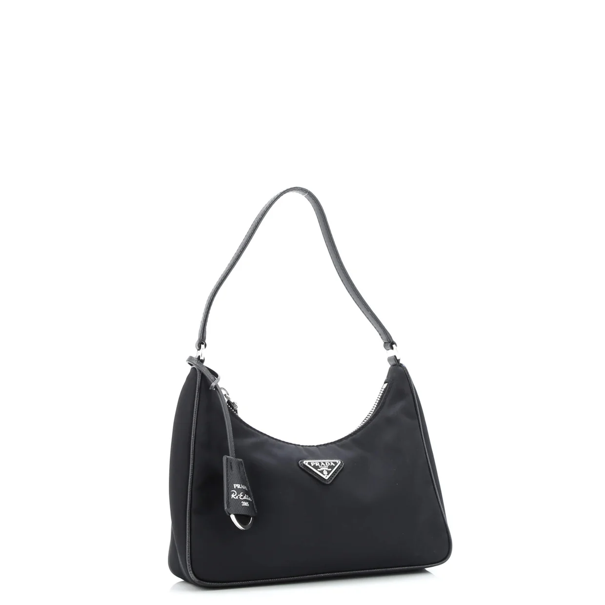 Re-Edition 2005 Hobo Tessuto with Saffiano Leather Mini - Deep Luxury