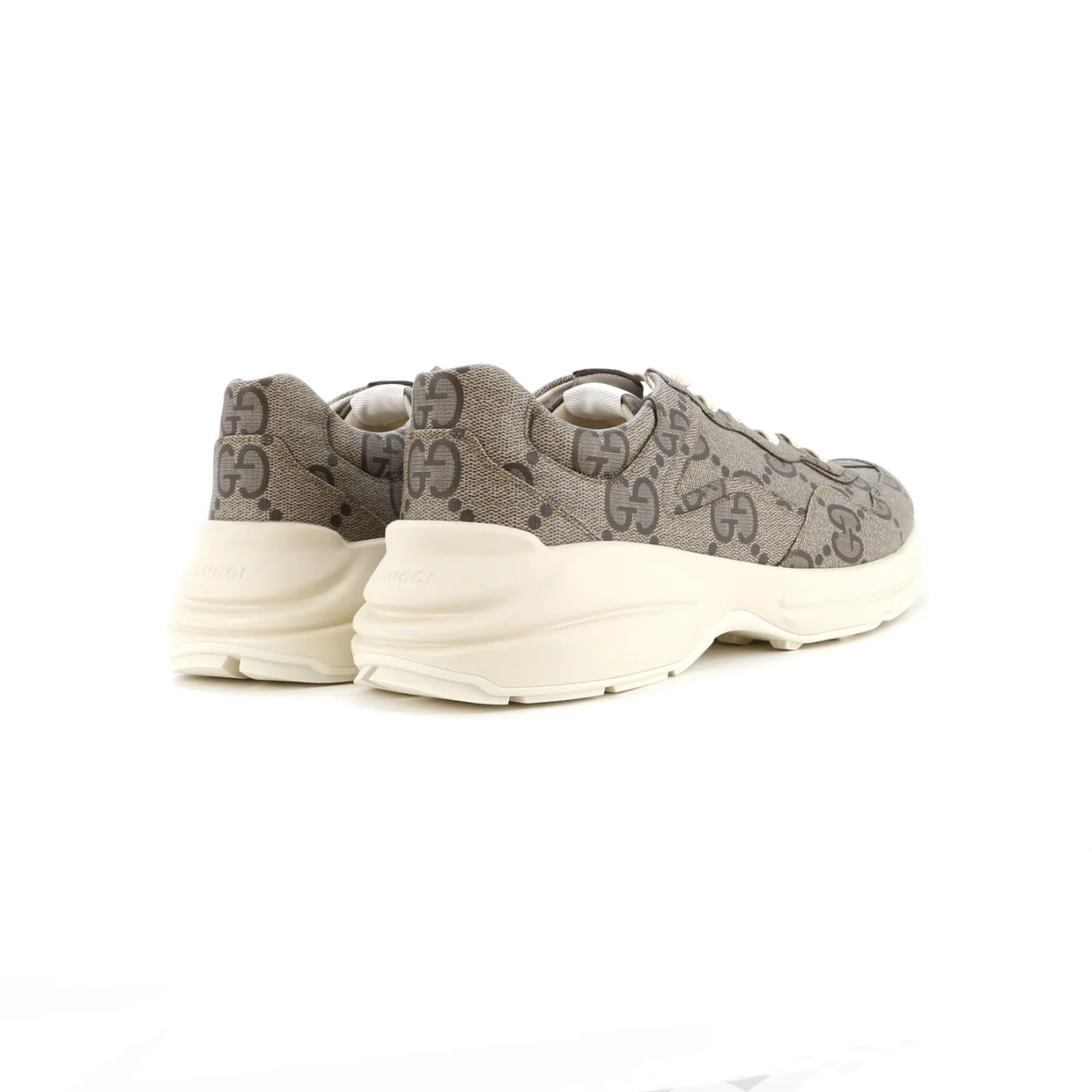 Rhyton Sneakers Jumbo GG Coated Canvas - Deep Luxury