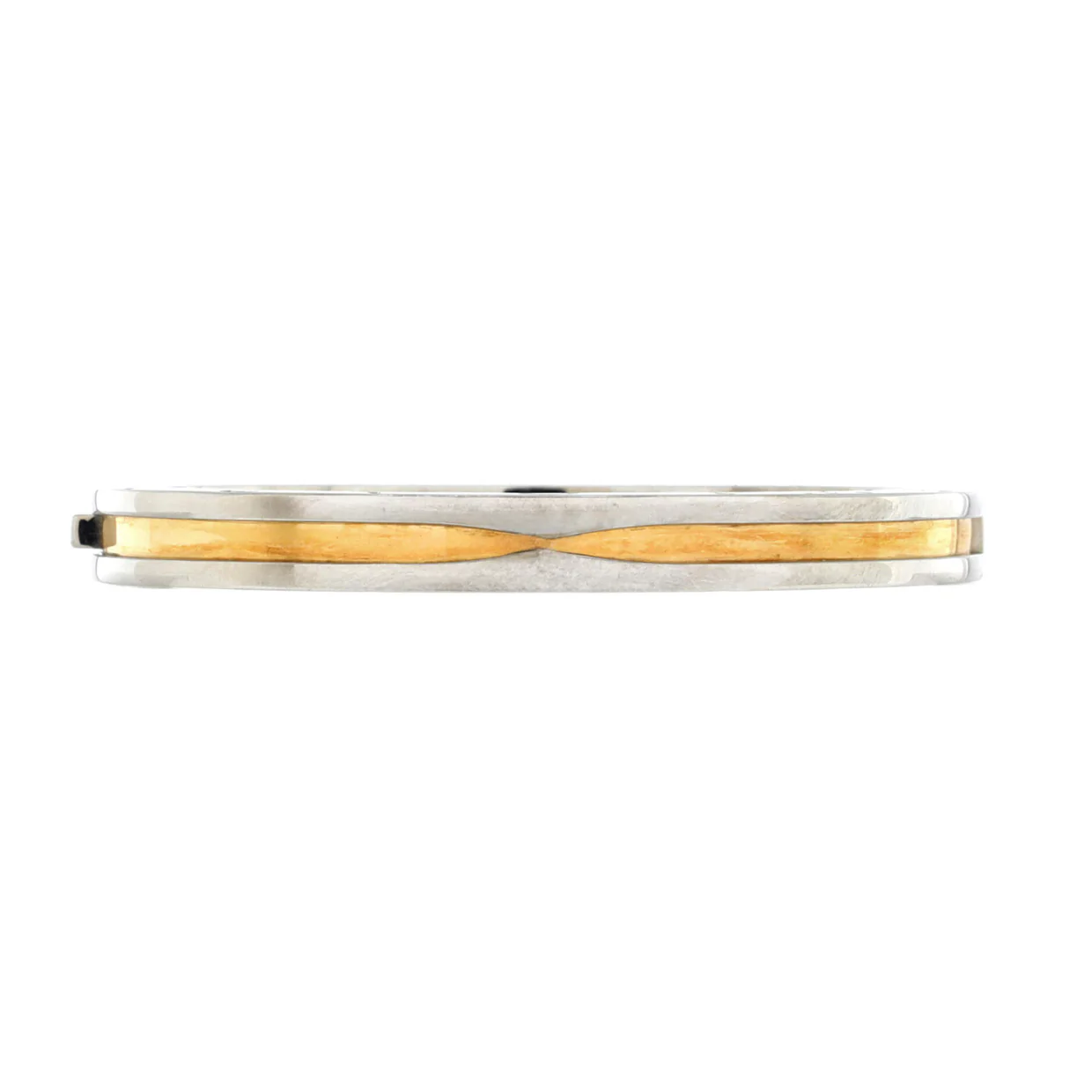 B.Zero1 Hinged Bangle Bracelet 18K Yellow Gold and Stainless Steel 7mm - Deep Luxury