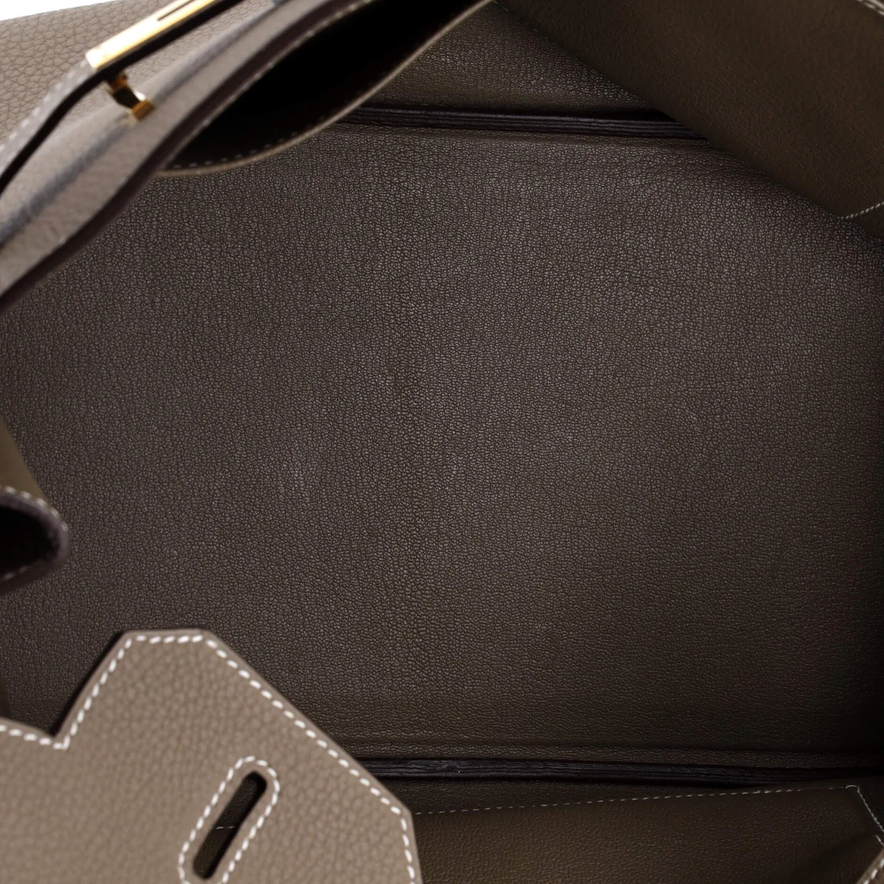 Birkin Handbag Grey Togo with Gold Hardware 35 - Deep Luxury
