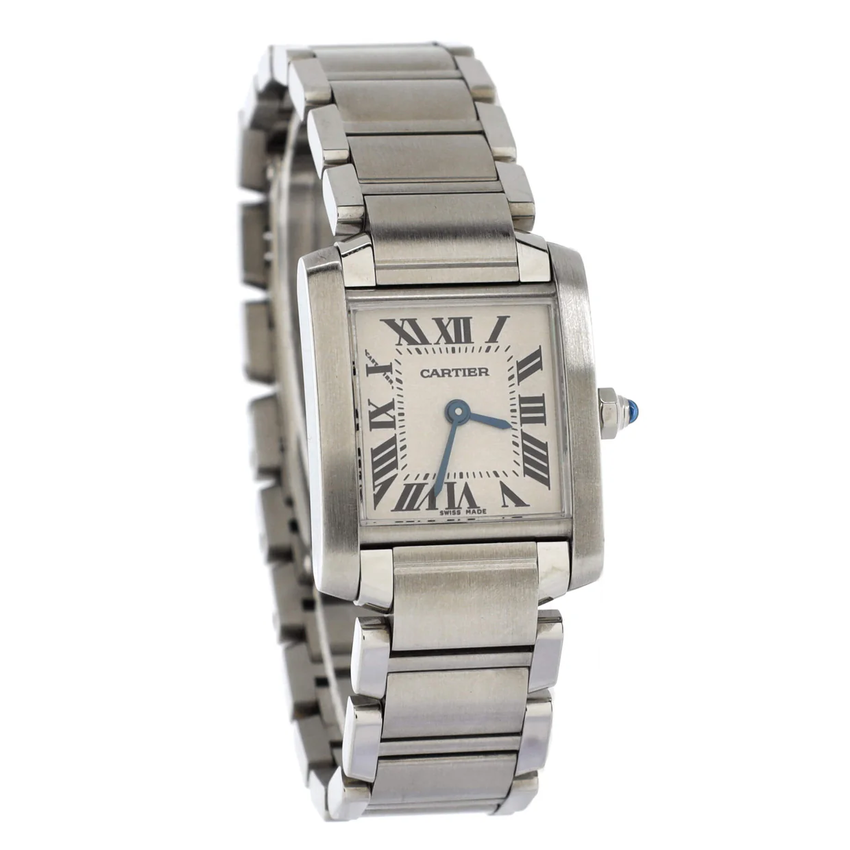 Tank Francaise Quartz Watch Stainless Steel 20 - Deep Luxury