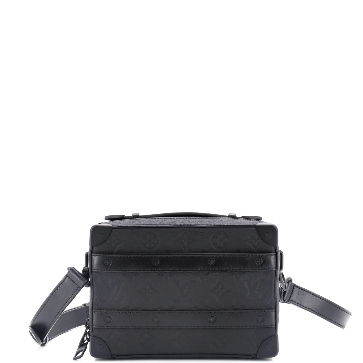 Handle Soft Trunk Bag Monogram Taurillon Leather - Deep Luxury