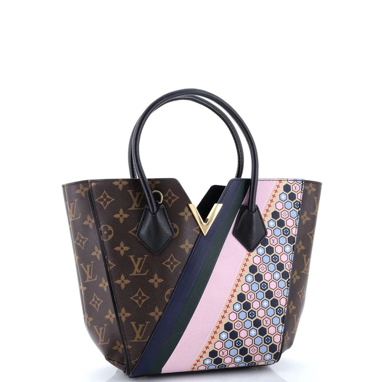 Kimono Handbag Limited Edition Monogram Canvas and Leather MM - Deep Luxury