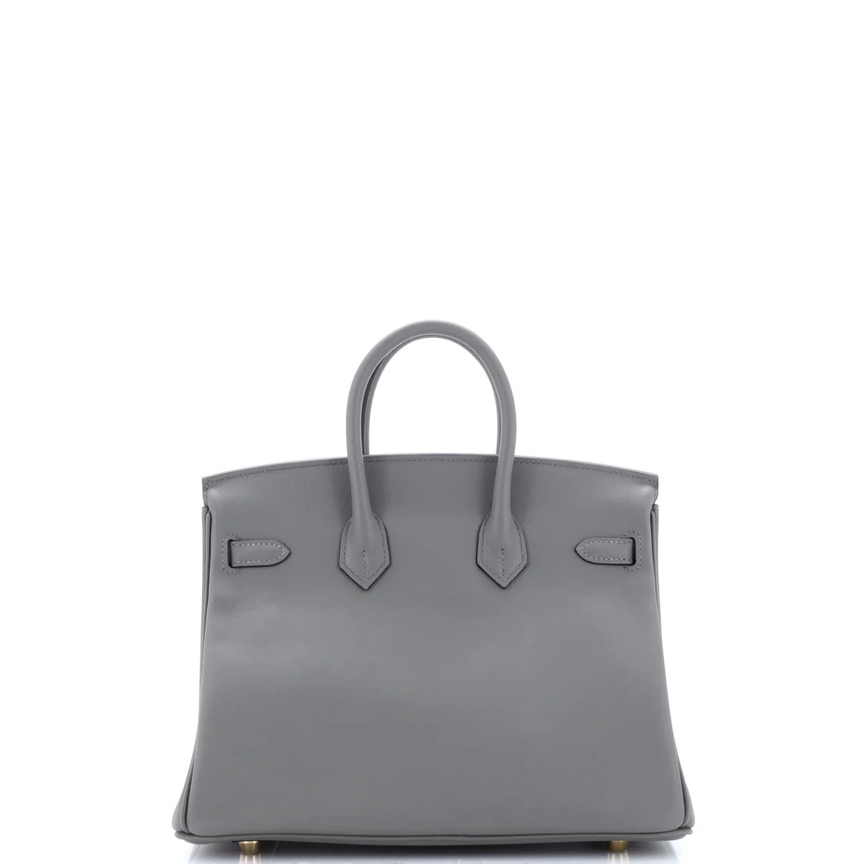 Birkin Handbag Grey Swift with Gold Hardware 25 - Deep Luxury