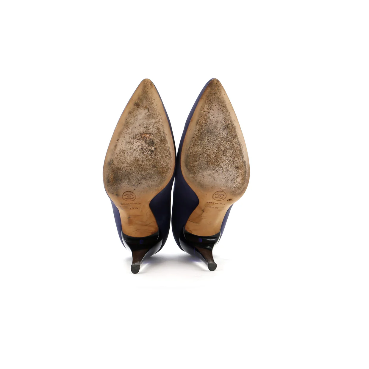 Women's Pointed Toe Pumps Satin and Lucite - Deep Luxury
