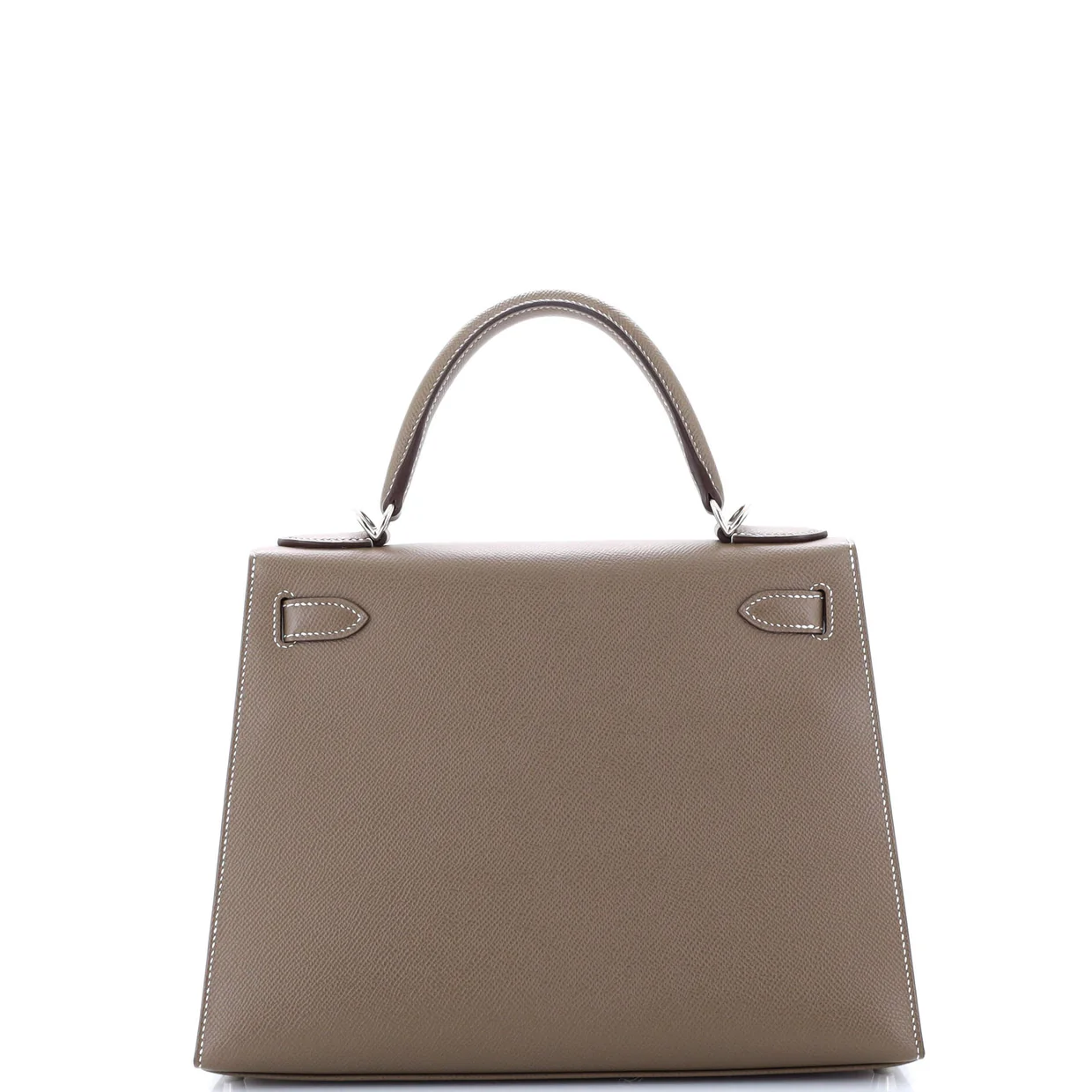 Kelly Handbag Grey Epsom with Palladium Hardware 28 - Deep Luxury