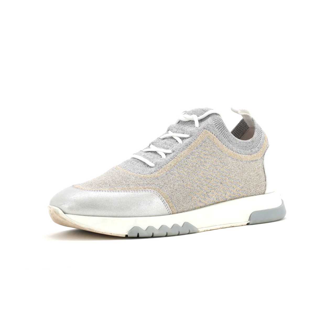 Women's Addict Sneakers Knit Fabric with Leather - Deep Luxury