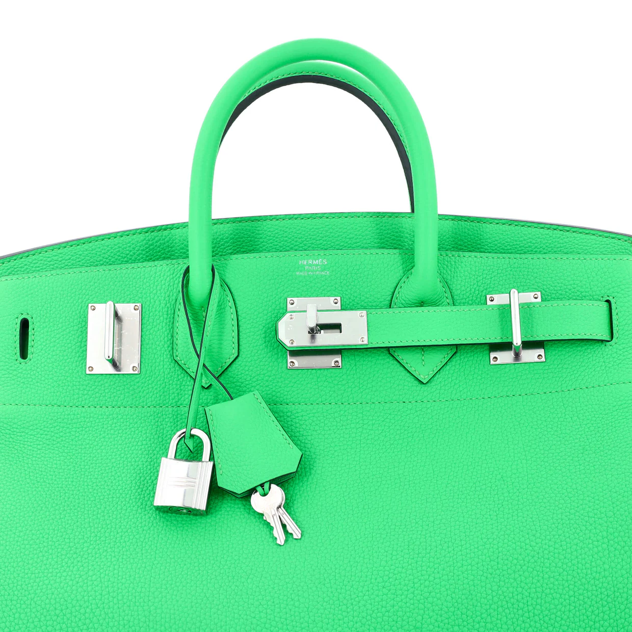 HAC Birkin Bag Vert Comics Togo with Palladium Hardware 40 - Deep Luxury