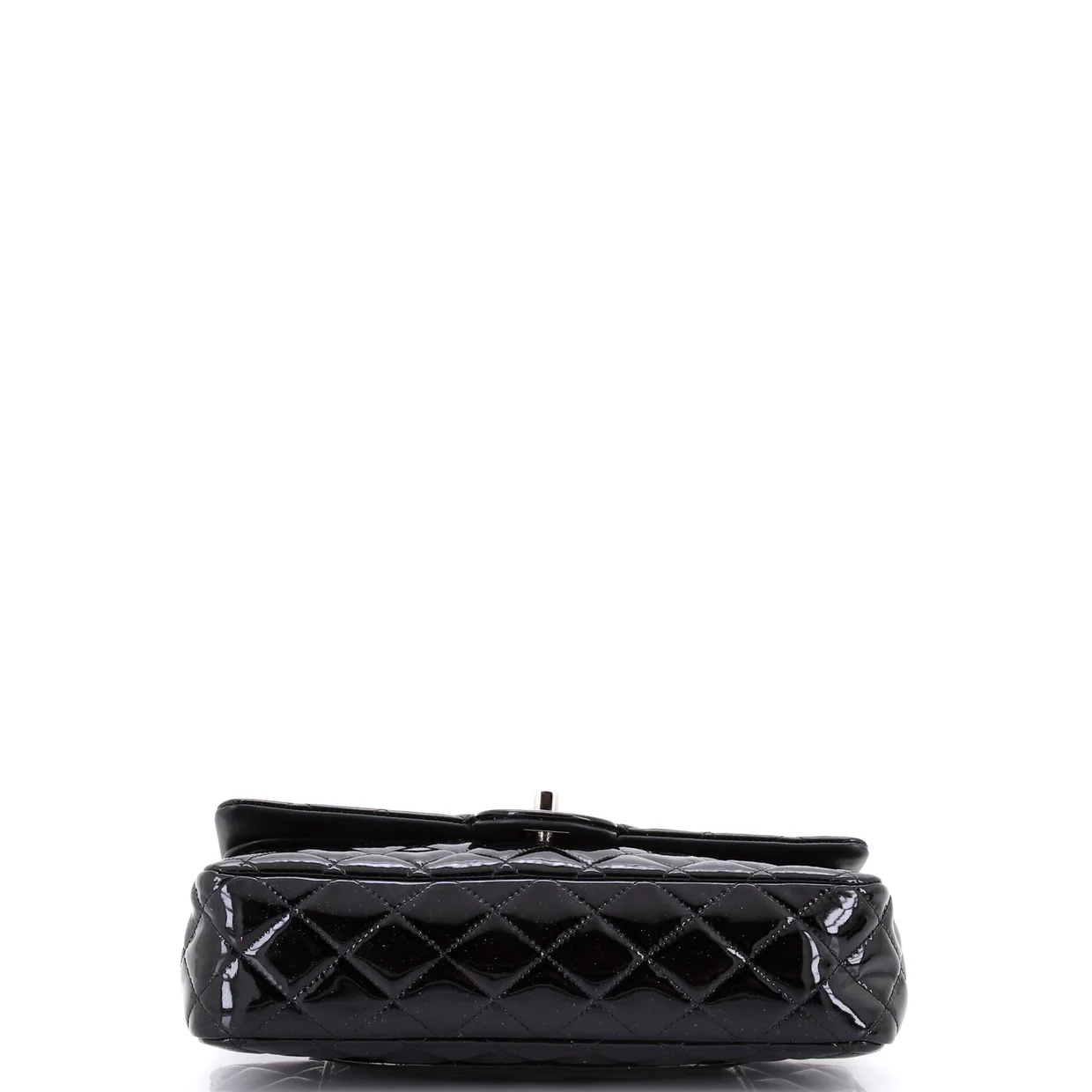 Classic Double Flap Bag Quilted Patent Medium - Deep Luxury