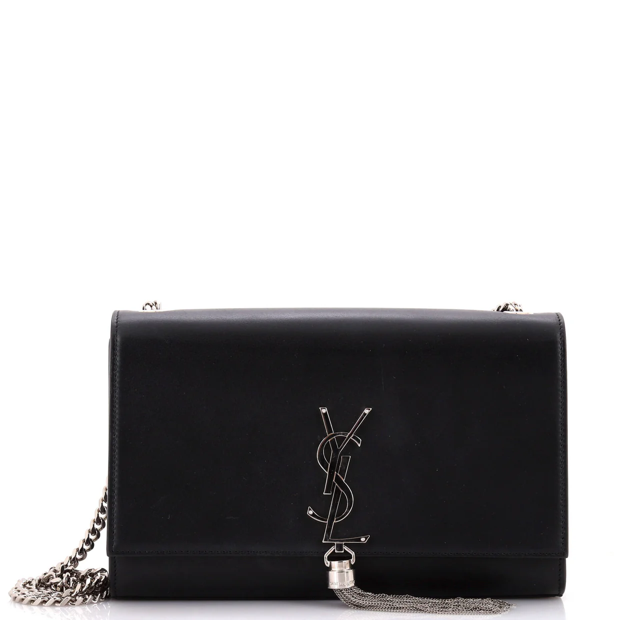 Classic Monogram Tassel Crossbody Bag Leather Medium - Deep Luxury