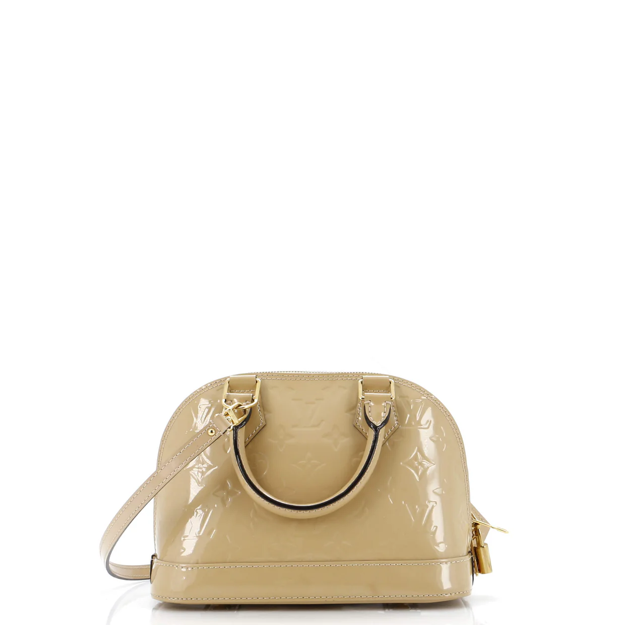 Alma Handbag Monogram Vernis BB - Deep Luxury