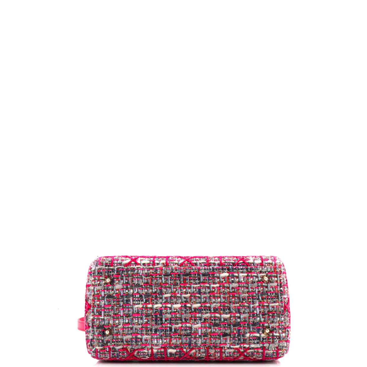 Lady Dior Bag Tweed with Leather Medium - Deep Luxury