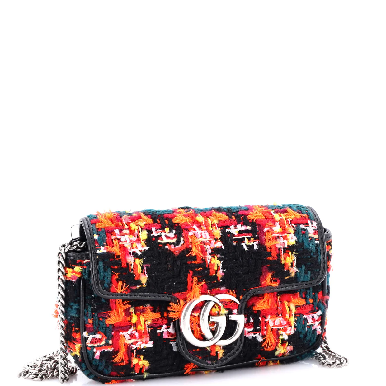 GG Marmont Flap Bag Tweed Super Mini - Deep Luxury