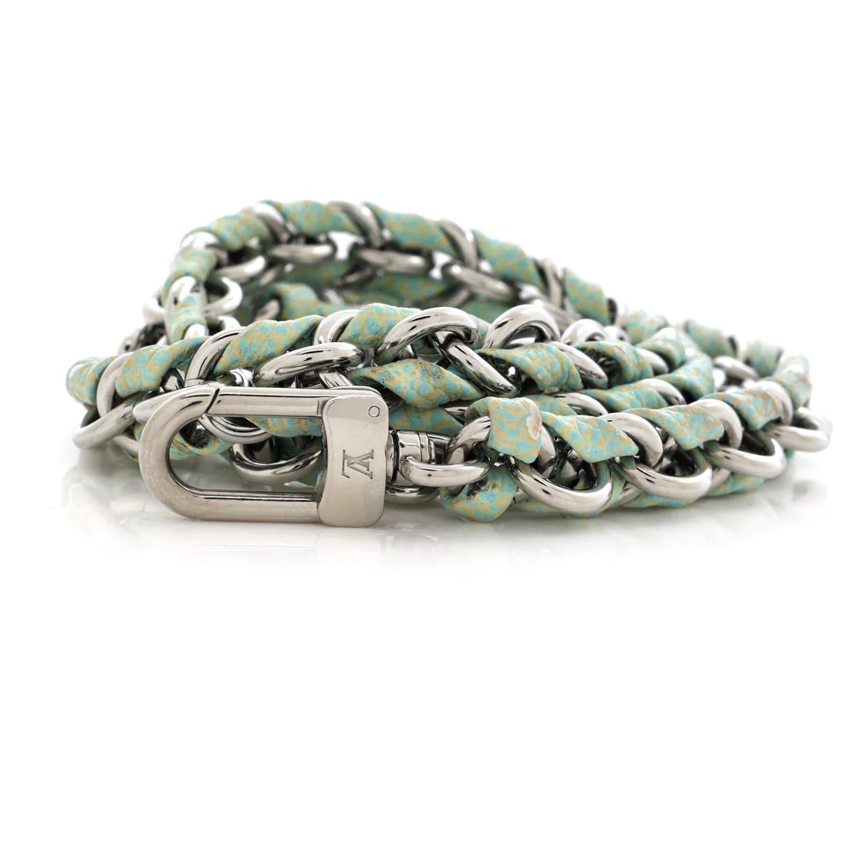 Multi Pochette Accessoires Woven Chain Strap Leather and Metal - Deep Luxury