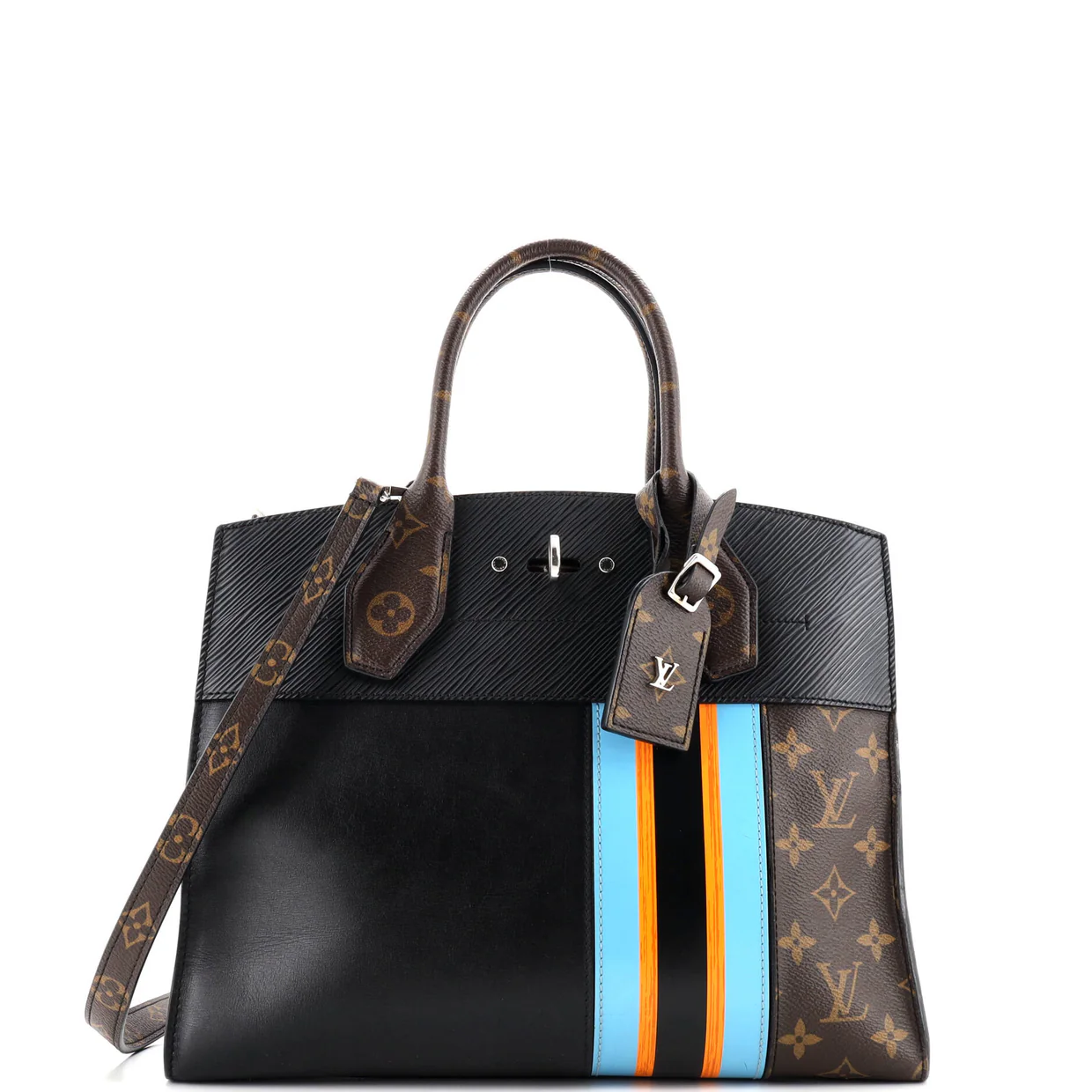 City Steamer Handbag Limited Edition Monogram Canvas and Leather MM - Deep Luxury