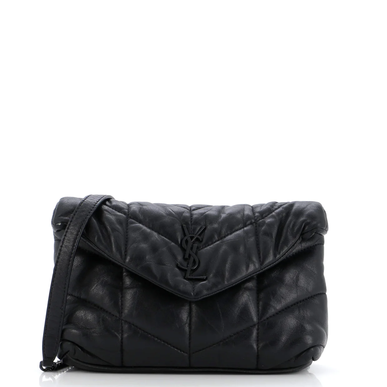 Loulou Puffer Shoulder Bag Quilted Leather Mini - Deep Luxury
