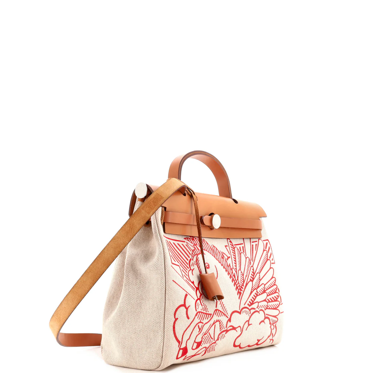 Herbag Zip Pegase Pop Toile and Leather 31 - Deep Luxury