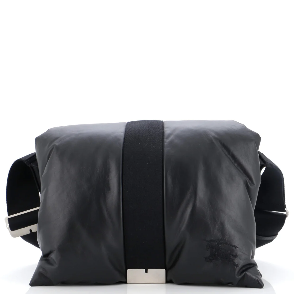 Pillow Messenger Bag Embroidered Padded Leather - Deep Luxury