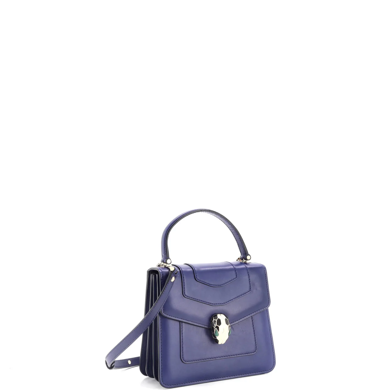 Serpenti Forever Top Handle Bag Leather Small - Deep Luxury