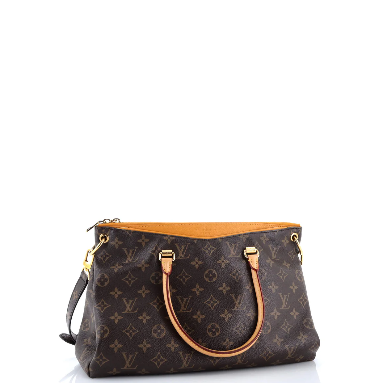 Pallas Tote Monogram Canvas with Leather - Deep Luxury
