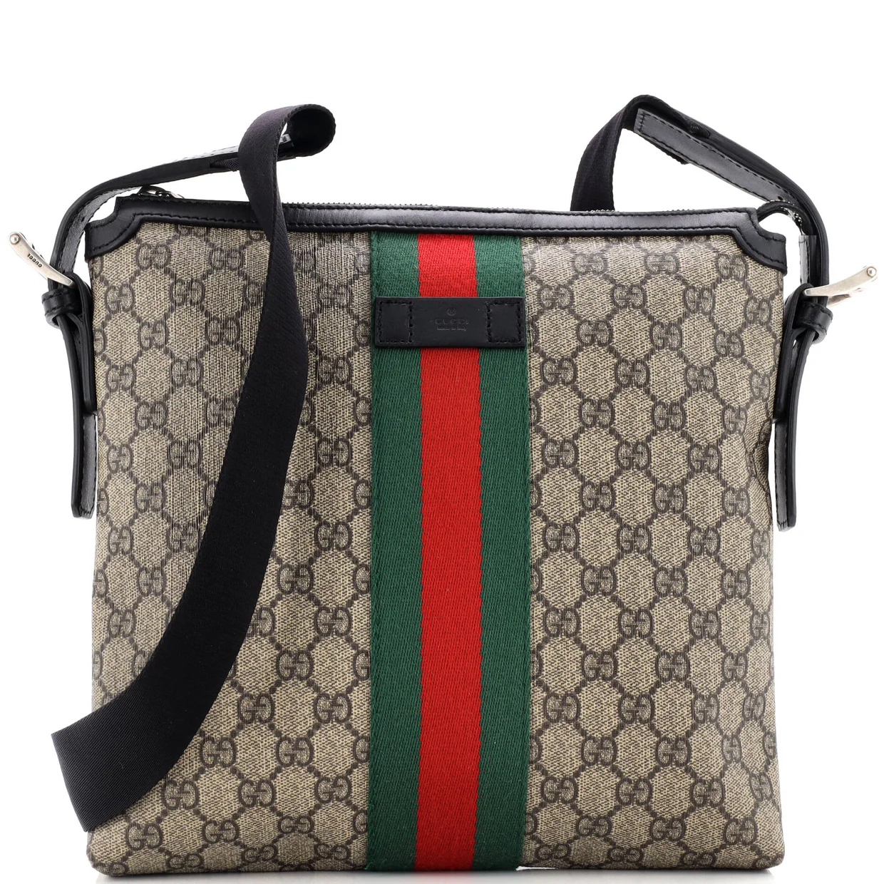 Web Messenger Bag GG Coated Canvas Medium - Deep Luxury