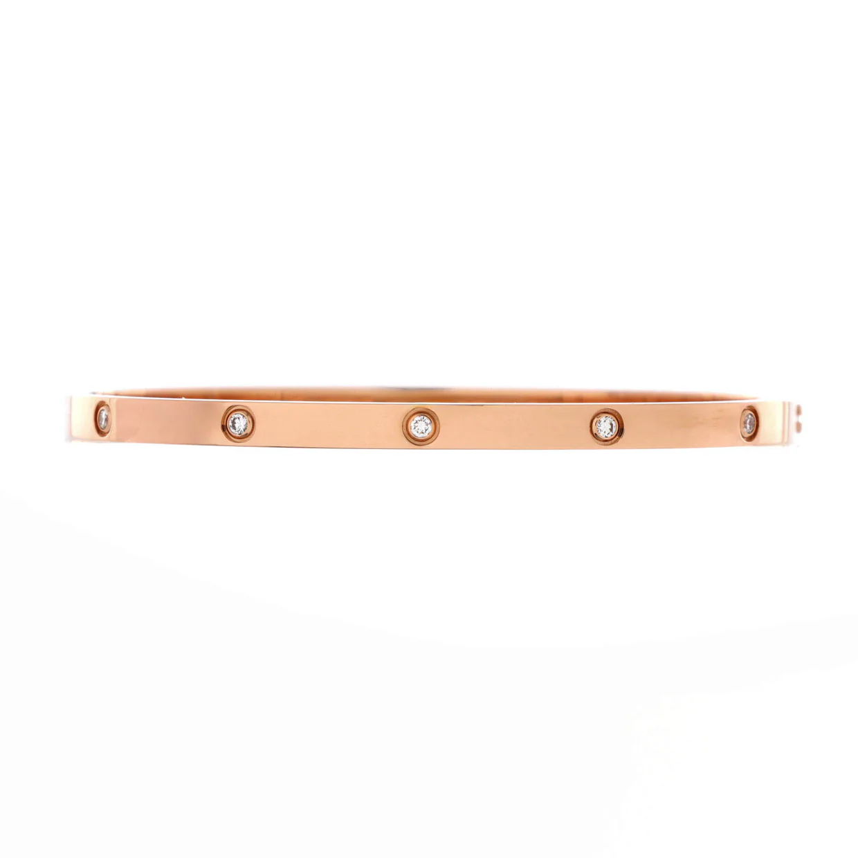 Love 10 Diamond Bracelet 18K Rose Gold with Diamonds Small - Deep Luxury