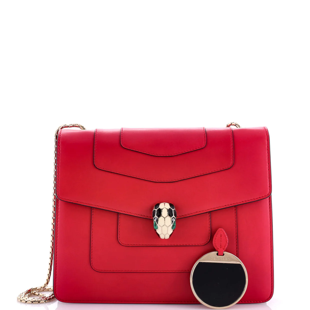 Serpenti Forever Square Shoulder Bag Leather Medium - Deep Luxury