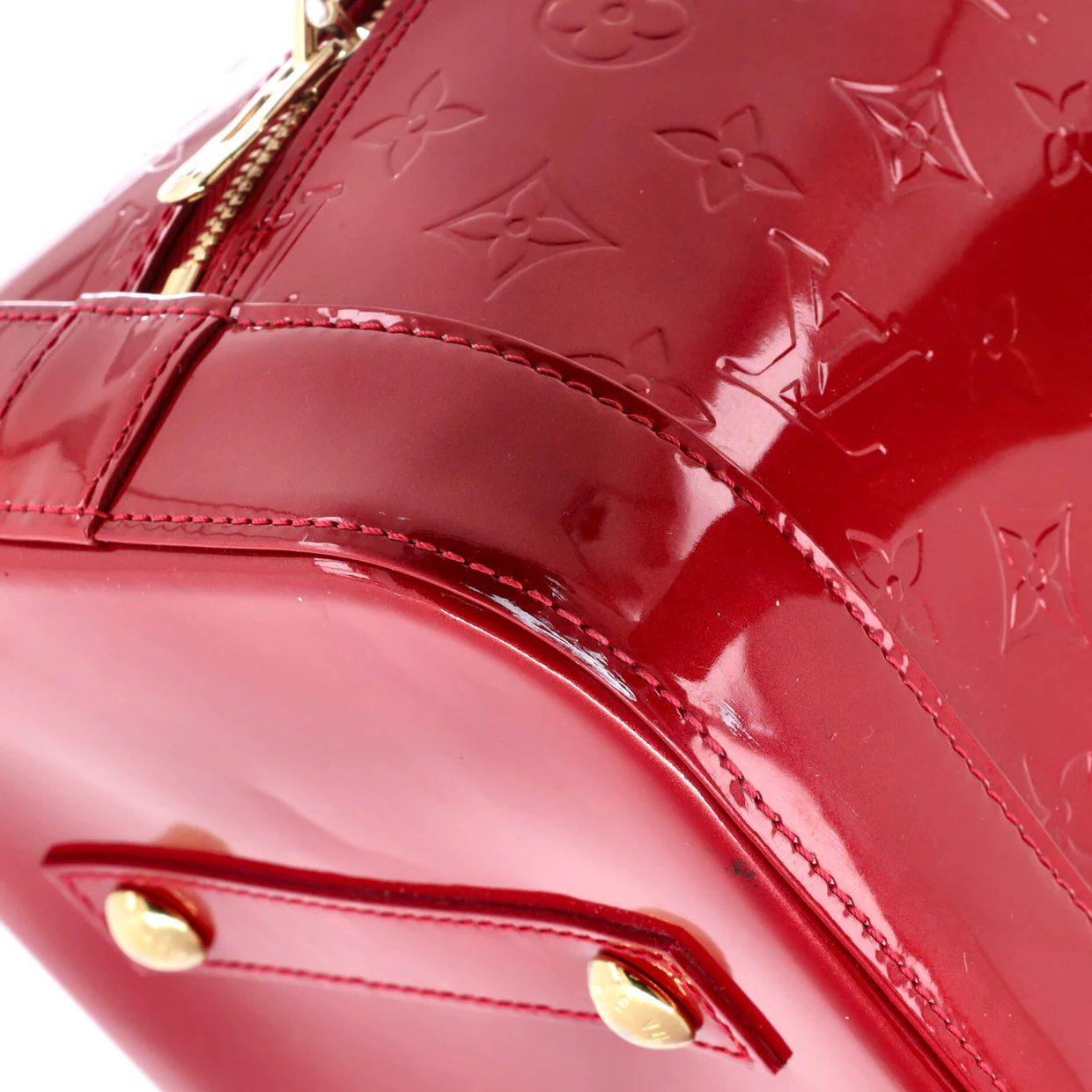 Alma Handbag Monogram Vernis GM - Deep Luxury