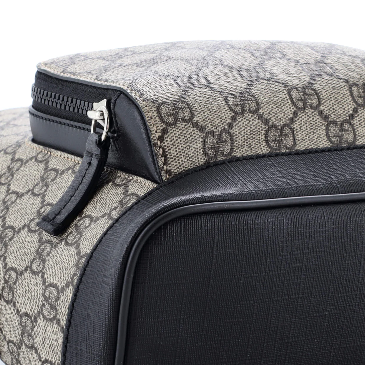 Zip Pocket Backpack GG Coated Canvas Small - Deep Luxury