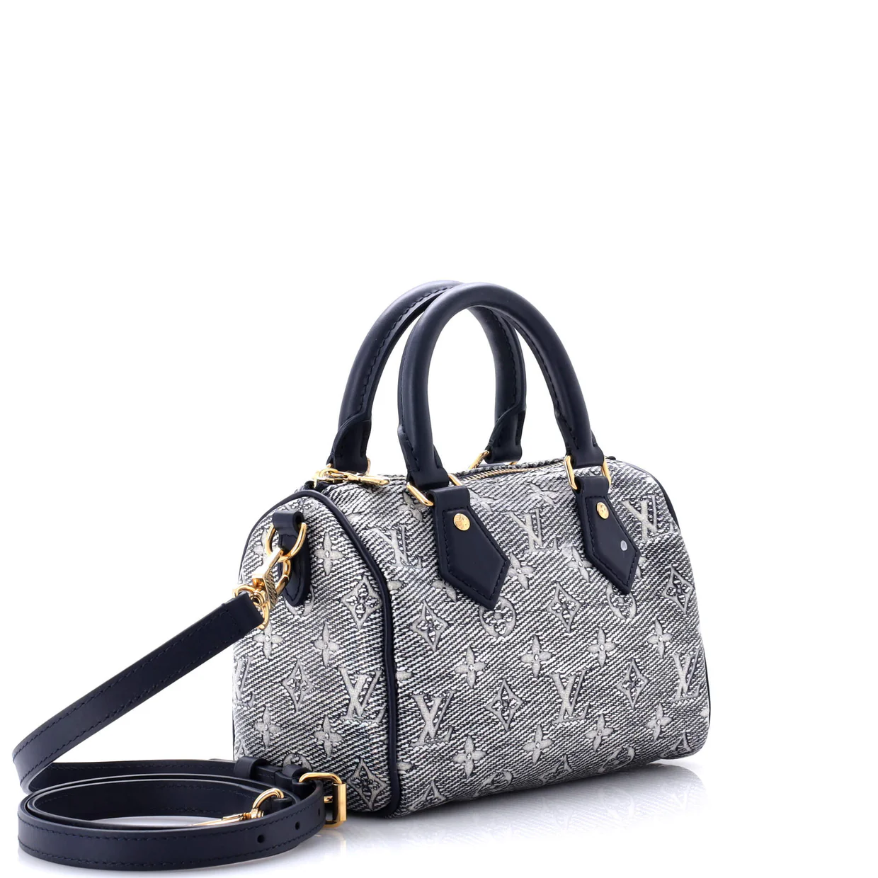 Speedy Bandouliere Bag Monoglam Jacquard Canvas 20 - Deep Luxury