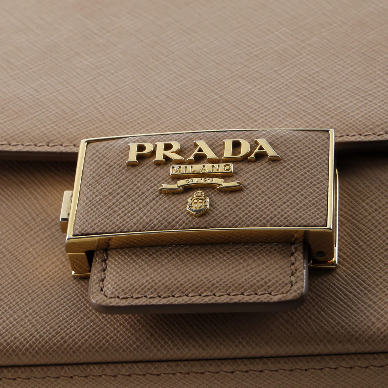 Embleme Flap Bag Saffiano Leather Small - Deep Luxury