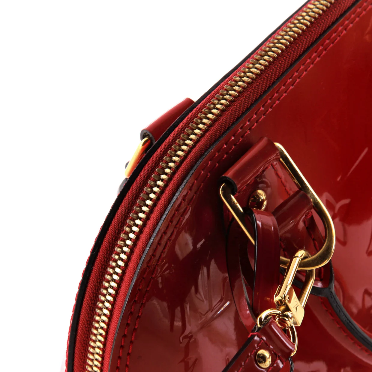 Alma Handbag Monogram Vernis BB - Deep Luxury