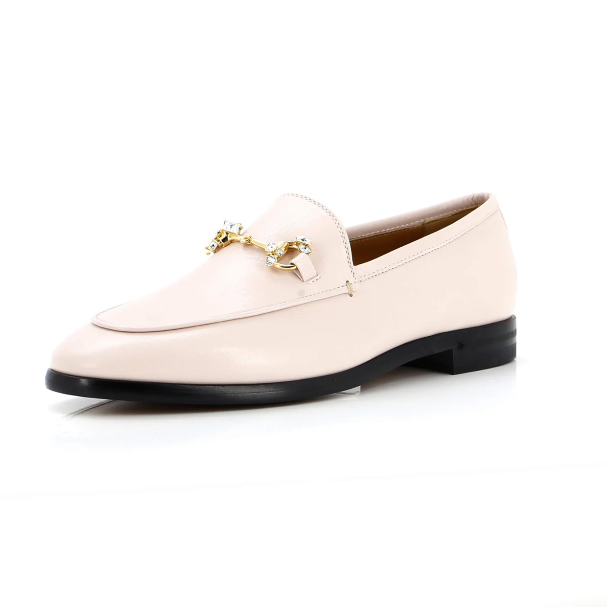 Women's Jordaan Loafers Leather with Crystals - Deep Luxury