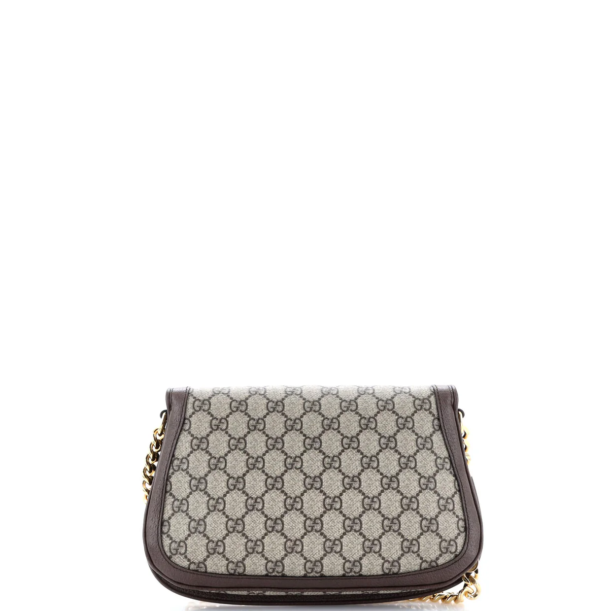 Blondie NM Chain Flap Bag GG Coated Canvas Small - Deep Luxury