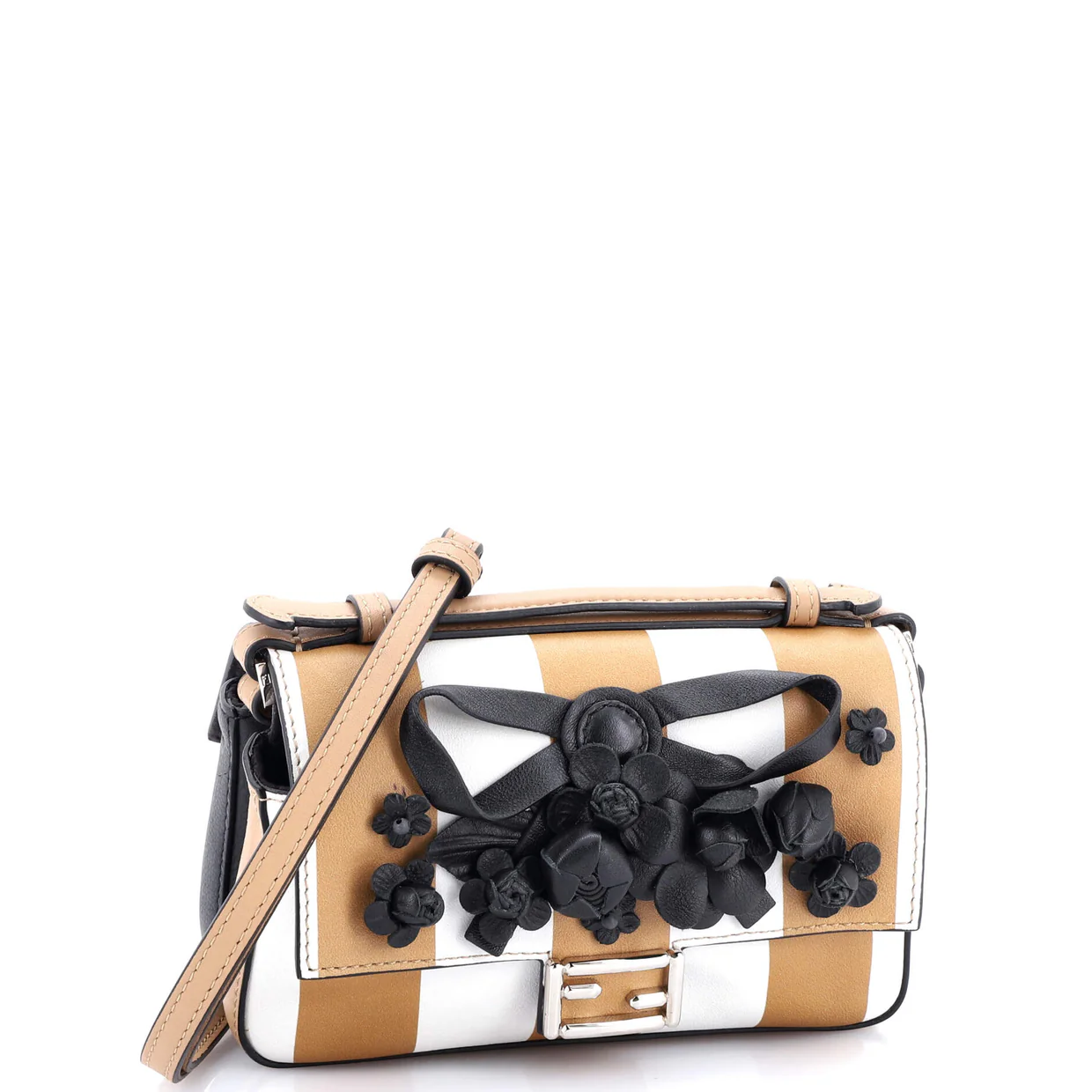 Double Baguette Embellished Printed Leather Micro - Deep Luxury