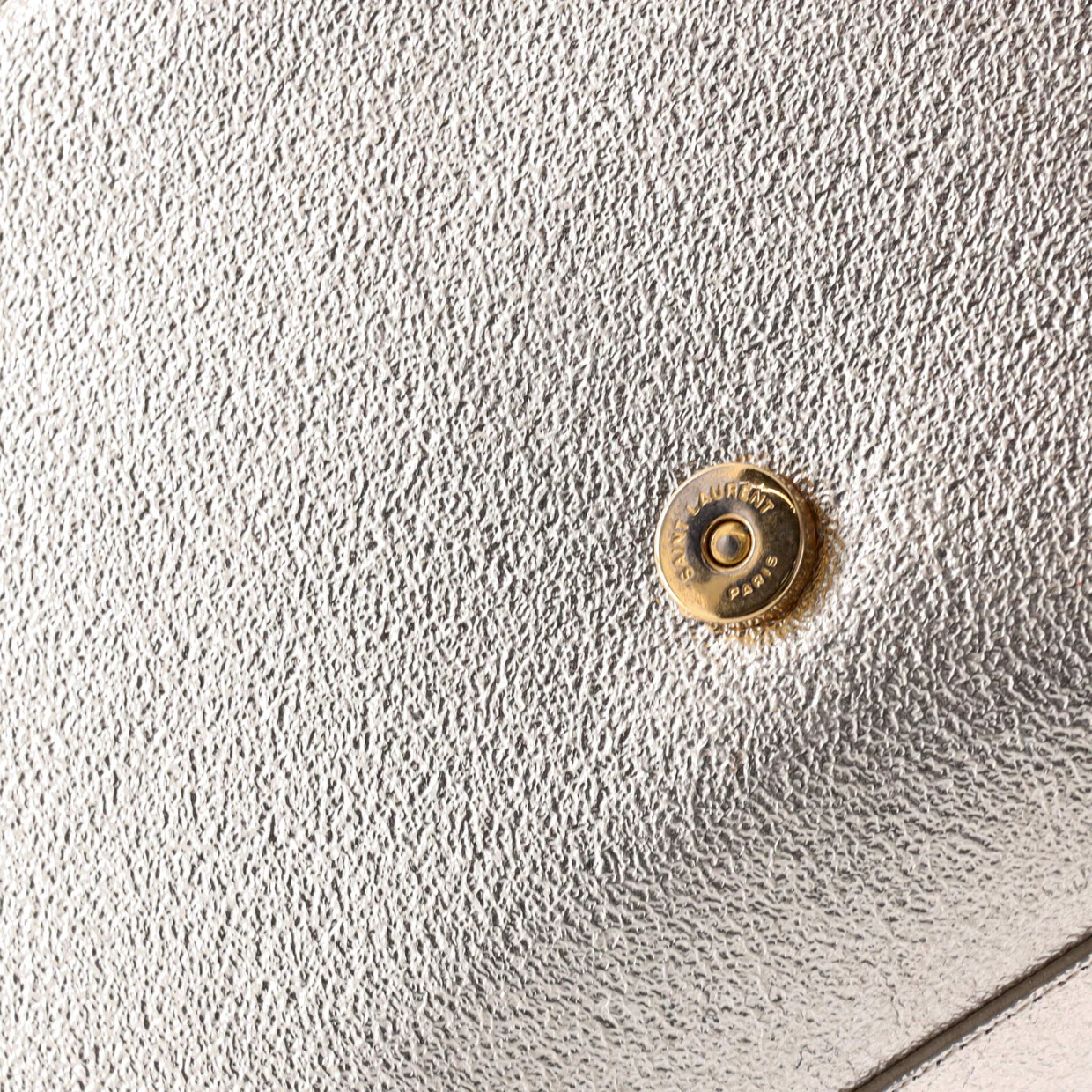 Classic Monogram Crossbody Bag Metallic Leather Medium - Deep Luxury