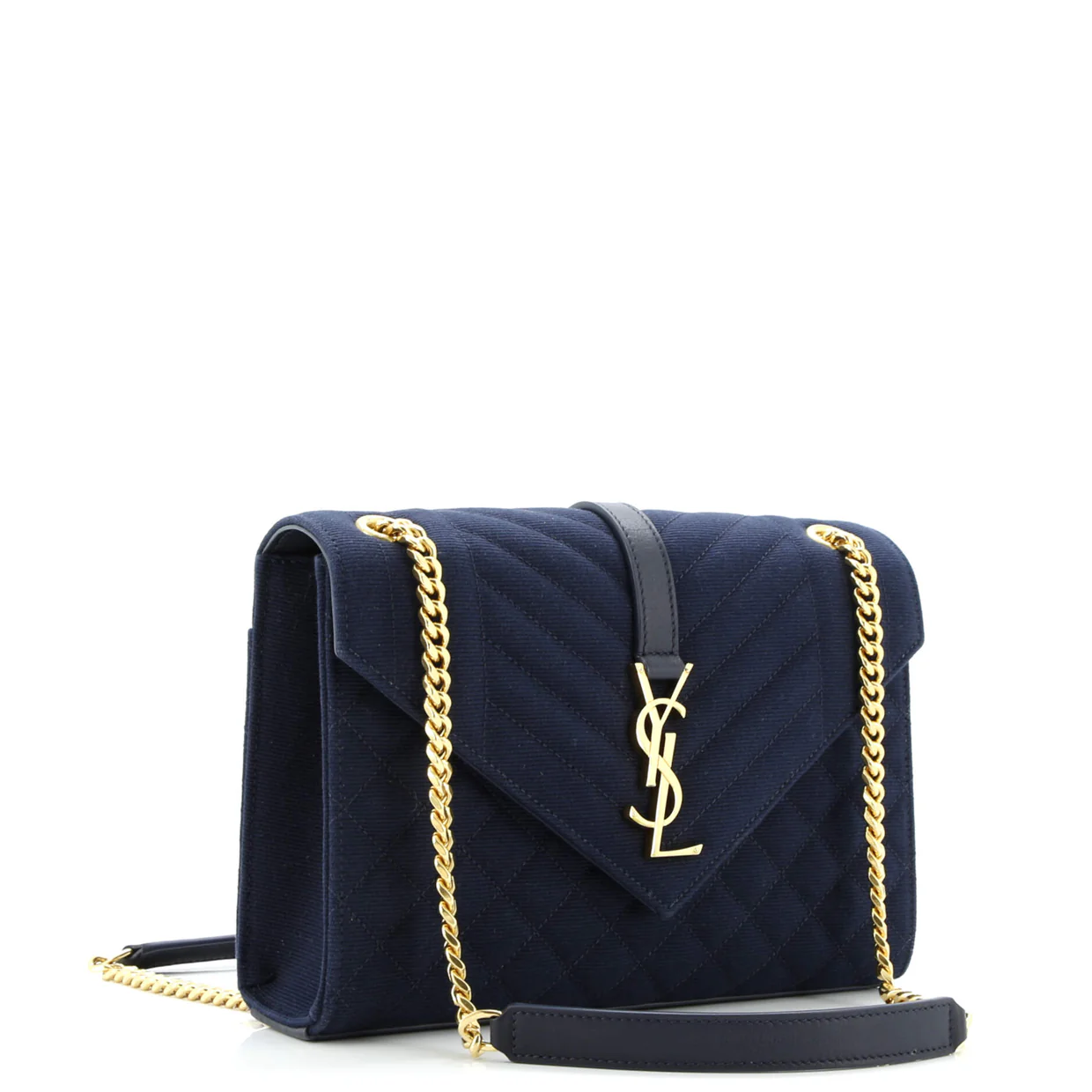 Classic Monogram Envelope Satchel Mixed Matelasse Canvas Medium - Deep Luxury