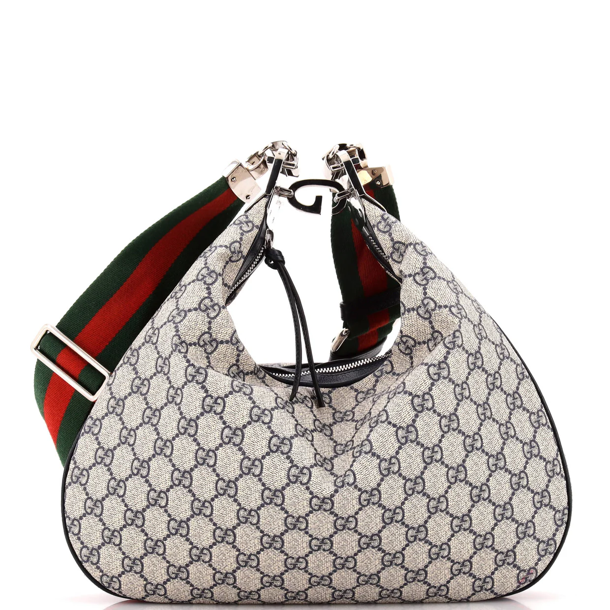 Attache Shoulder Bag GG Coated Canvas Medium - Deep Luxury