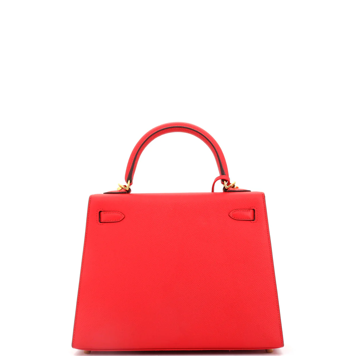 Kelly Handbag Rouge Tomate Epsom with Gold Hardware 25 - Deep Luxury