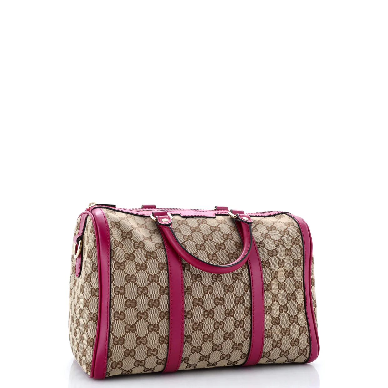 Convertible Joy Boston Bag GG Canvas with Leather Medium - Deep Luxury